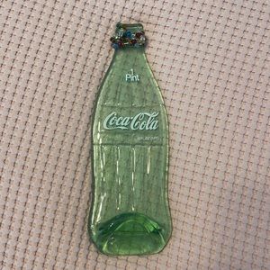 Pressed glass Coke bottle